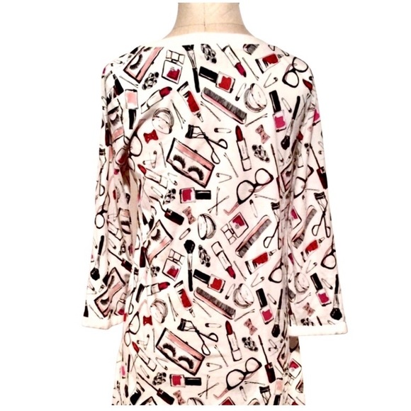 Kate Spade Make Up Lipstick Sleep Shirt Dress - Picture 4 of 6